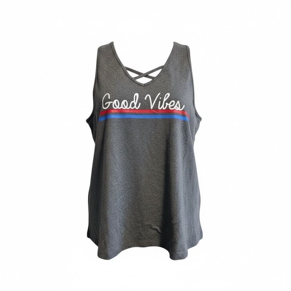 NWT Youth Girls Gray Cold Shoulder Long Sleeve Graphic Shirt Top - Size Large